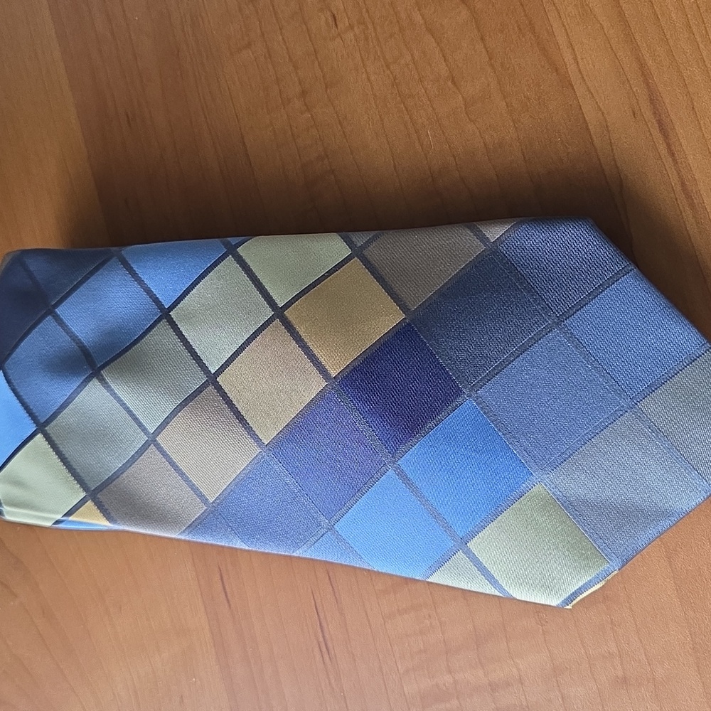 Van Heusen Designer Silk Plaid Tie Men's Formal Wedding Father's Day